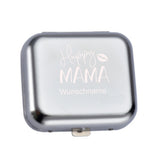Taschenaschenbecher Happy Mama Kußmund und mit Name personalisierbar