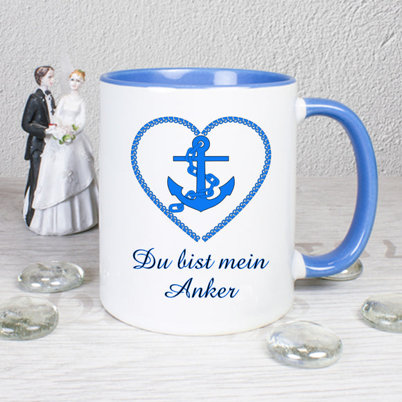 Du bist mein Anker - Tasse