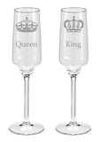 Queen & King Sektgläser - 2 Sektgläser