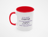 Tasse in rot weiß für Stolze Mama Tochter, Sohn, Kinder