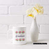 Tasse Blumen mit Name