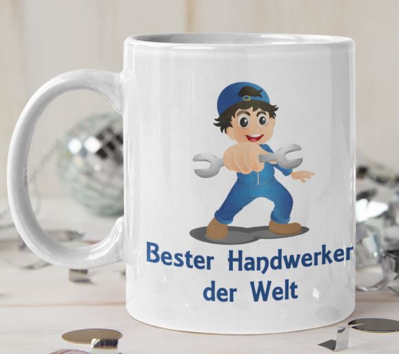 Tasse Weiß - Bester Handwerker der Welt Schrauber