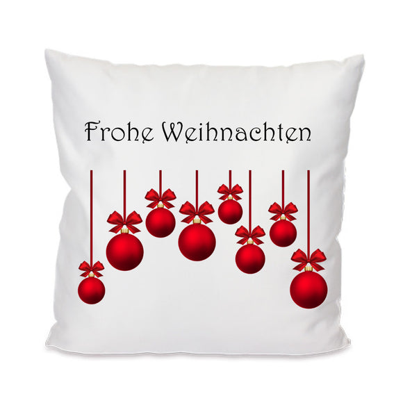 Frohe Weihnachten - Kissen 40x40cm mit Füllung