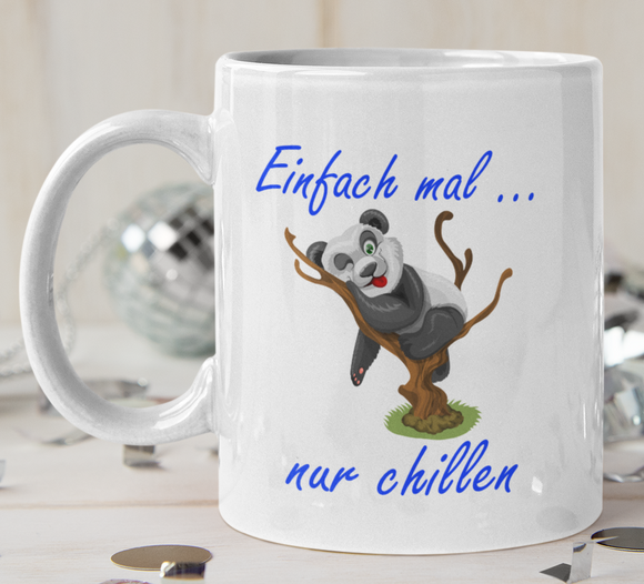 Tasse mit Motiv Koala Einfach mal nur chillen