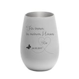 Für immer in meinem Herzen - Windlicht mit Gravur personalisierbar